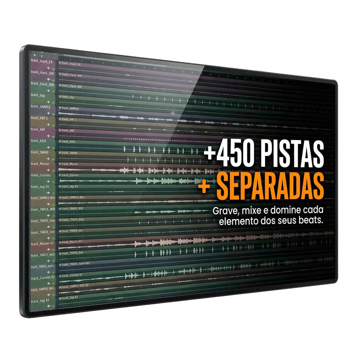 Mais de 450 pistas separadas dos 50 beats